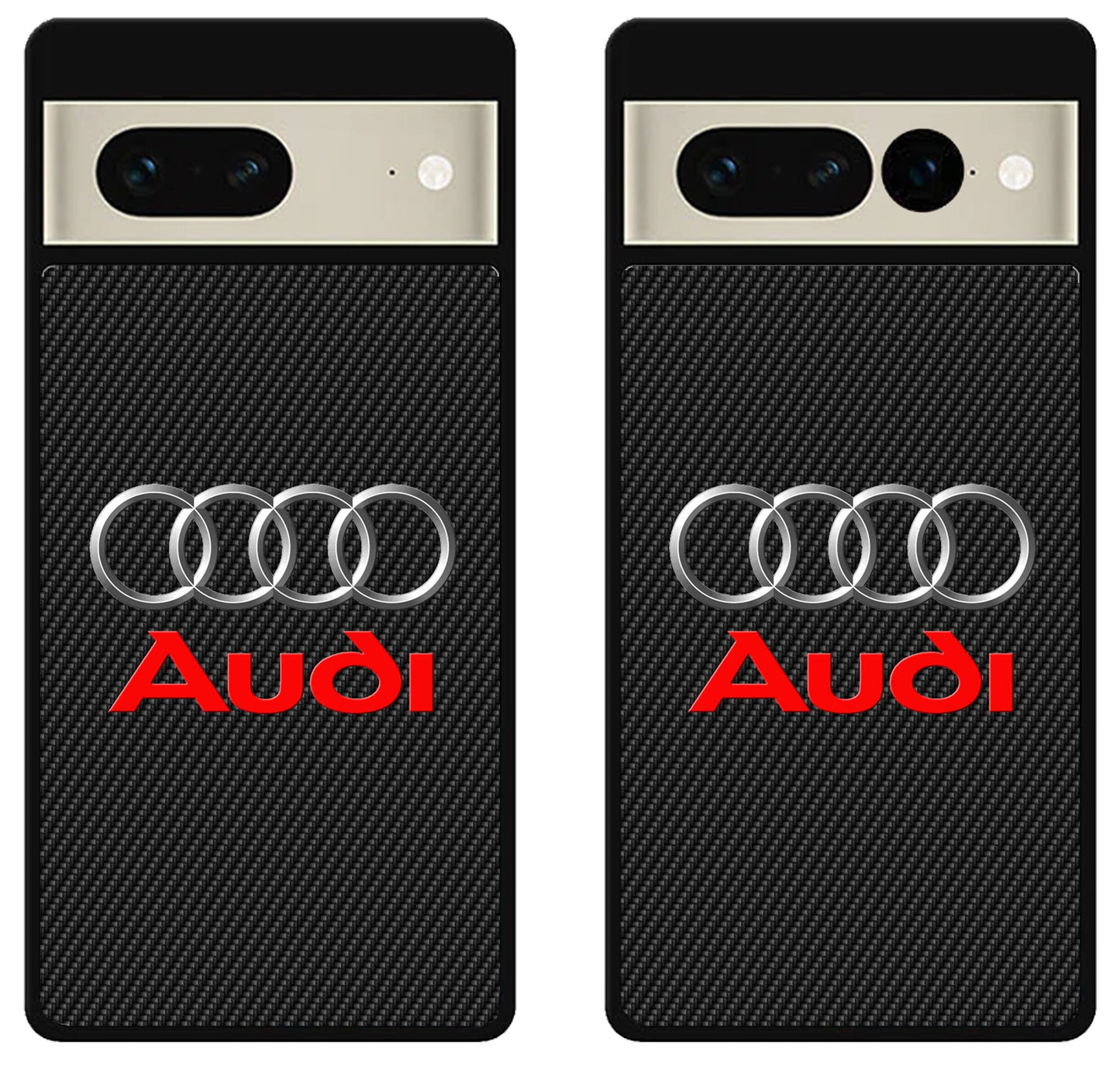 Audi Logo Black Carbon Google Pixel 7 | 7 Pro Case