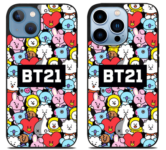 BTS BT21 Character iPhone 13 | 13 Mini | 13 Pro | 13 Pro Max Case