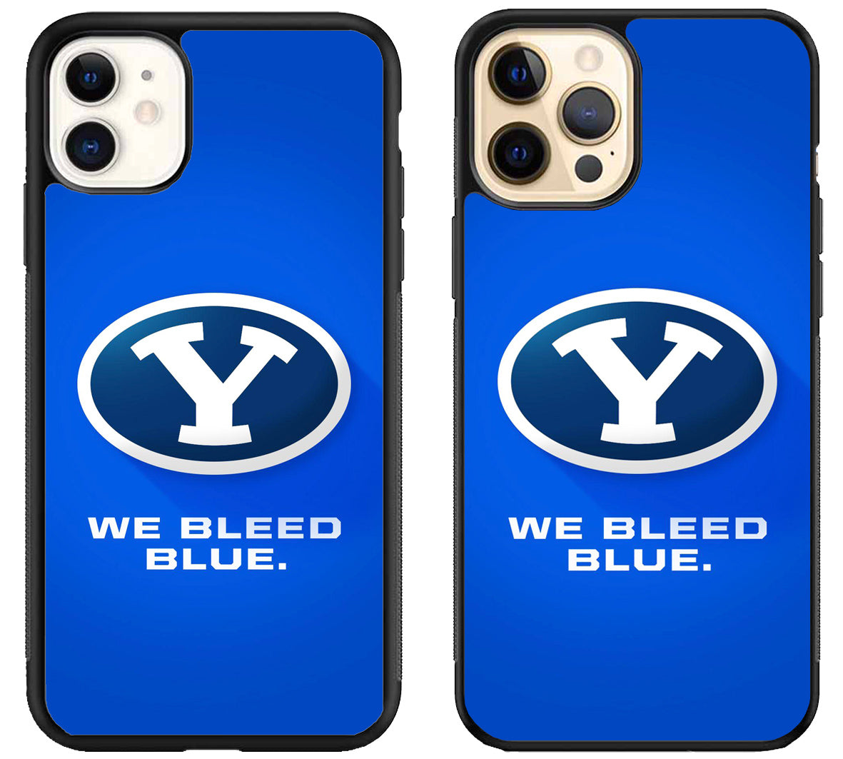 BYU Cougars We Bleed Blue iPhone 12 | 12 Mini | 12 Pro | 12 Pro Max Case