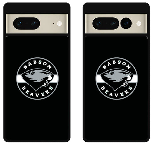 Babson College Beavers Black Google Pixel 7 | 7 Pro Case