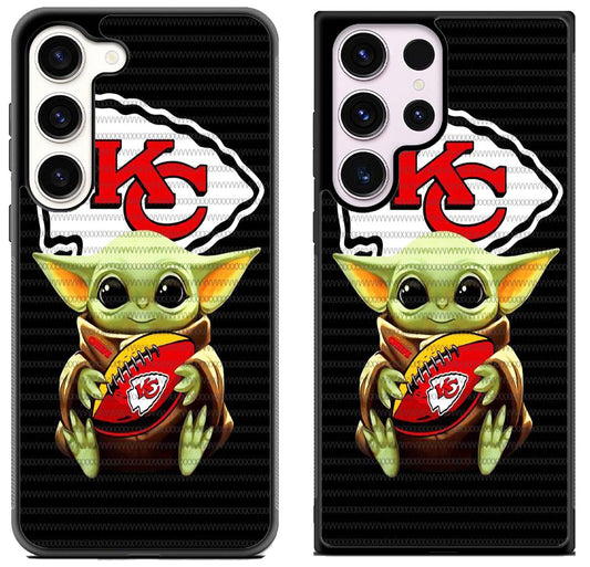 Baby Yoda Kansas City Chiefs Samsung Galaxy S23 I S23+ I S23 Ultra Case