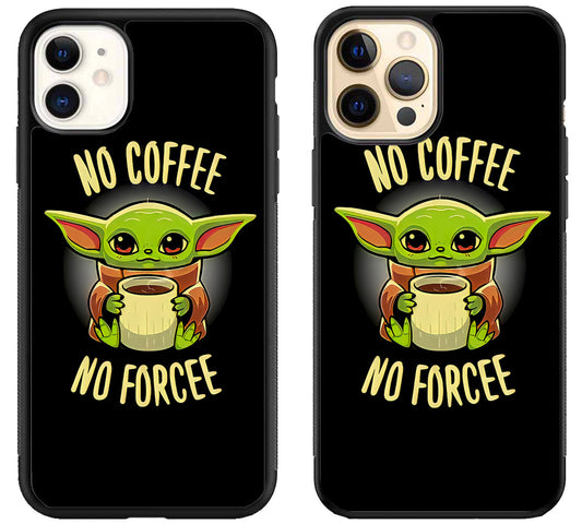 Baby Yoda No Coffe No Force iPhone 12 | 12 Mini | 12 Pro | 12 Pro Max Case