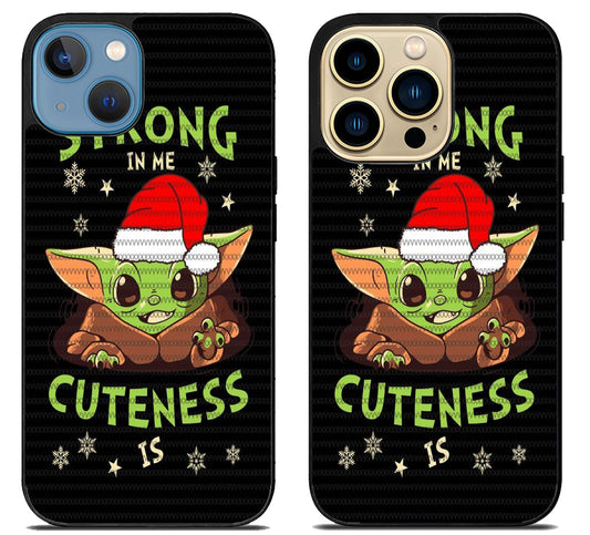 Baby Yoda Strong in Me iPhone 14 | 14 Plus | 14 Pro | 14 Pro Max Case