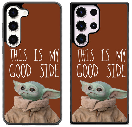 Baby Yoda This is my Good Side Samsung Galaxy S23 I S23+ I S23 Ultra Case