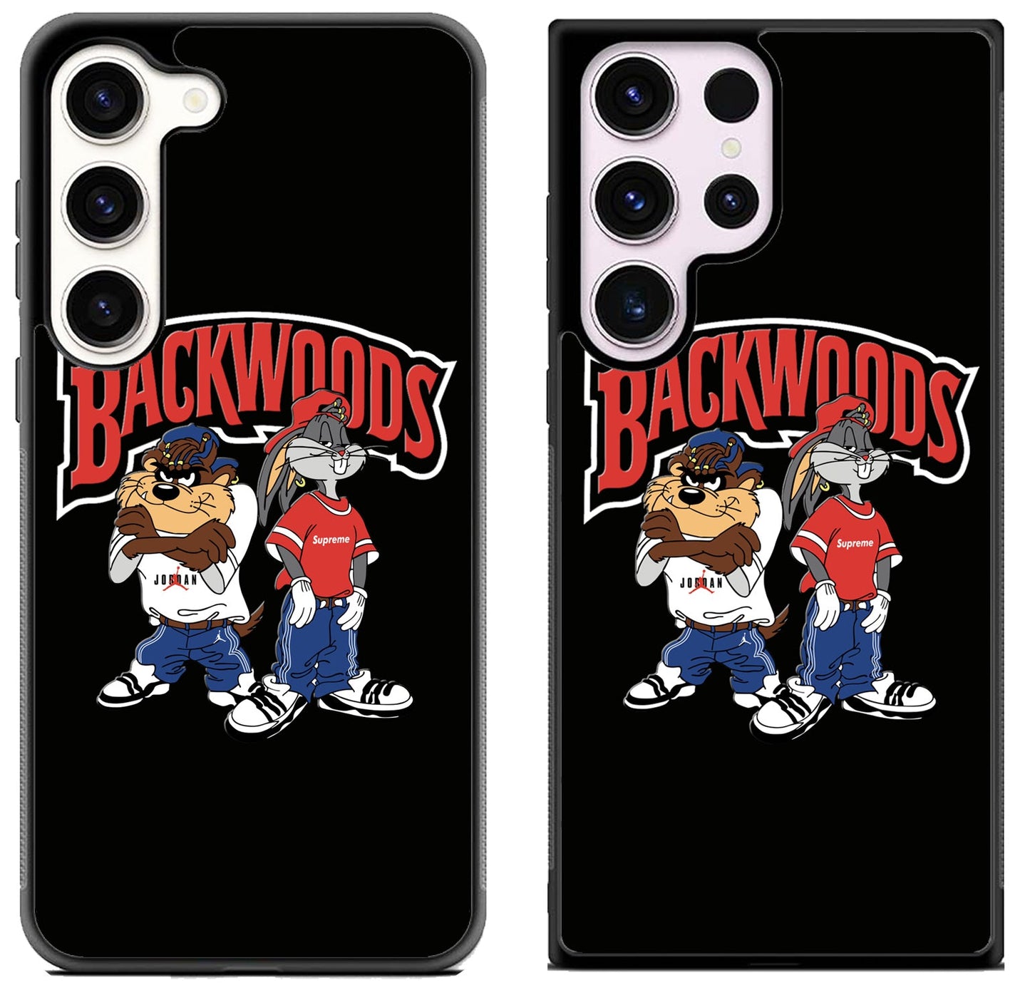Backwoods Bunny And Taz Black Samsung Galaxy S23 | S23+ | S23 Ultra Case