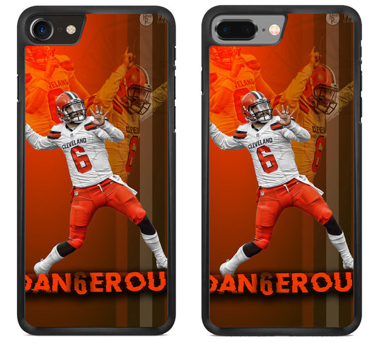 Baker mayfield Cleveland Browns Background iPhone 8 | iPhone 8 Plus Case