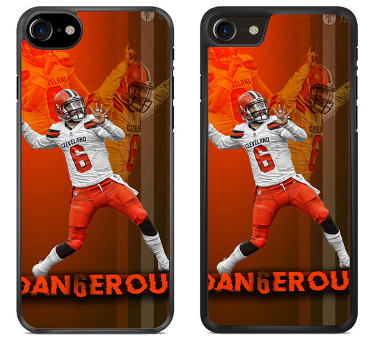 Baker mayfield Cleveland Browns Background iPhone SE 2020 | iPhone SE 2022 Case