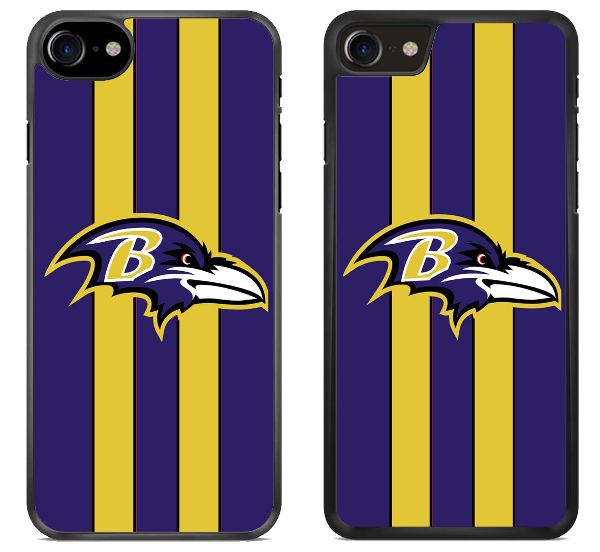 Baltimore Ravens Striped iPhone SE 2020 | iPhone SE 2022 Case