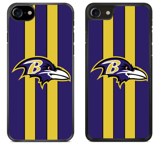 Baltimore Ravens Striped iPhone SE 2020 | iPhone SE 2022 Case
