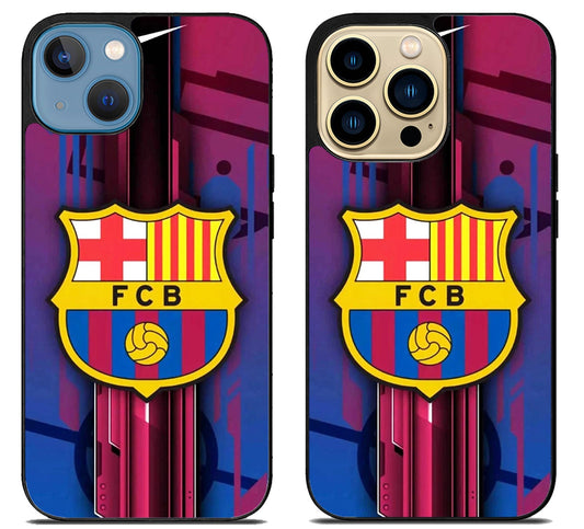 Barcelona Logo Wallpaper iPhone 14 | 14 Plus | 14 Pro | 14 Pro Max Case