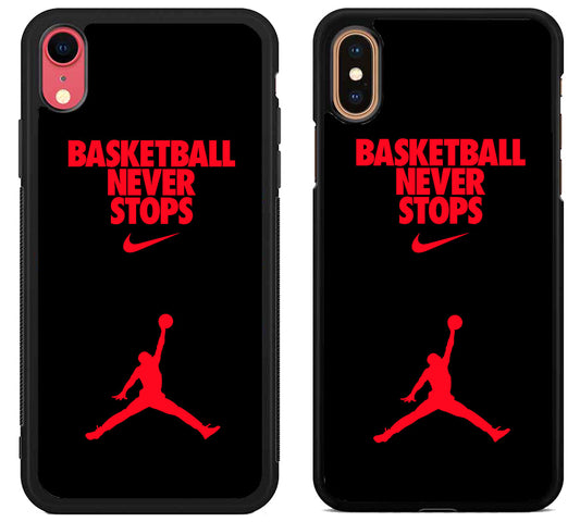 Basketball Never Stops iPhone X | XS | XR | XS Max Case