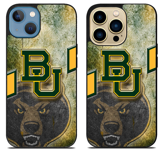 Baylor University Bears Background iPhone 14 | 14 Plus | 14 Pro | 14 Pro Max Case