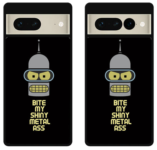Bender Futurama Shiny Metal Google Pixel 7 | 7 Pro Case