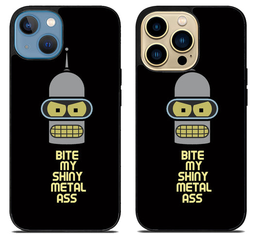 Bender Futurama Shiny Metal iPhone 14 | 14 Plus | 14 Pro | 14 Pro Max Case