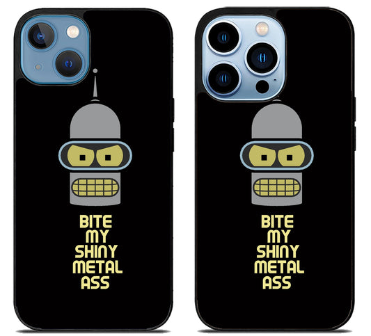 Bender Futurama Shiny Metal iPhone 13 | 13 Mini | 13 Pro | 13 Pro Max Case