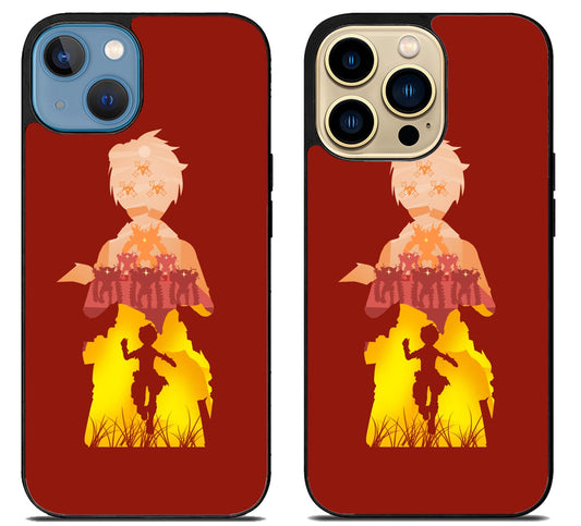 Bennett Genshin Impact Red iPhone 14 | 14 Plus | 14 Pro | 14 Pro Max Case