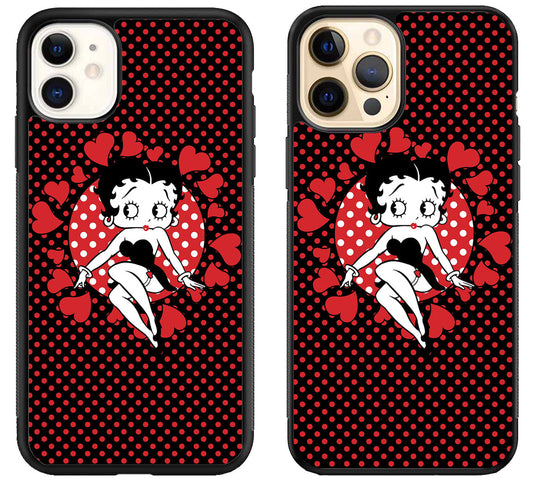 Betty Boop Queen of Hearts iPhone 12 | 12 Mini | 12 Pro | 12 Pro Max Case