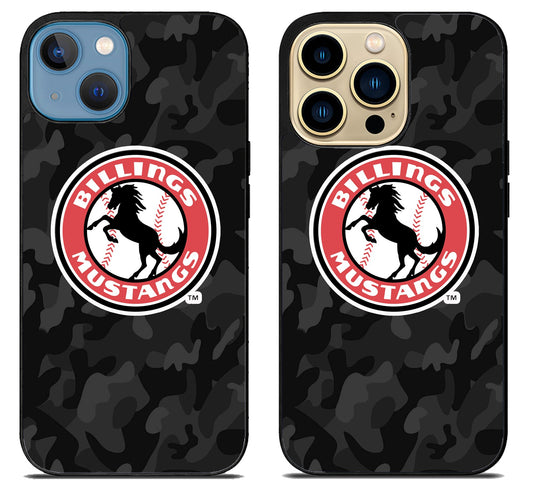 Billings Mustangs Camo iPhone 14 | 14 Plus | 14 Pro | 14 Pro Max Case