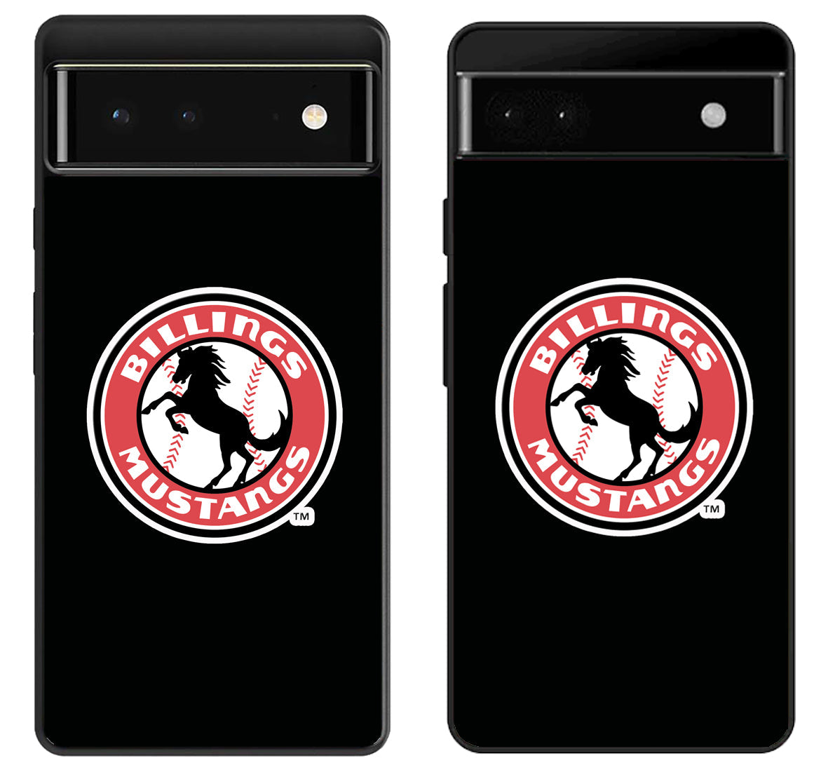 Billings Mustangs Logo Google Pixel 6 | 6A | 6 Pro Case