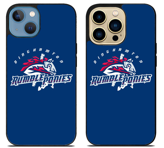 Binghamton Rumble Ponies Logo iPhone 14 | 14 Plus | 14 Pro | 14 Pro Max Case