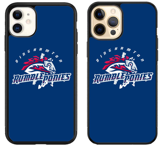 Binghamton Rumble Ponies Logo iPhone 12 | 12 Mini | 12 Pro | 12 Pro Max Case