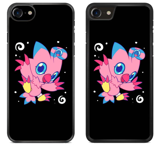 Biyomon Digimon Black iPhone SE 2020 | iPhone SE 2022 Case