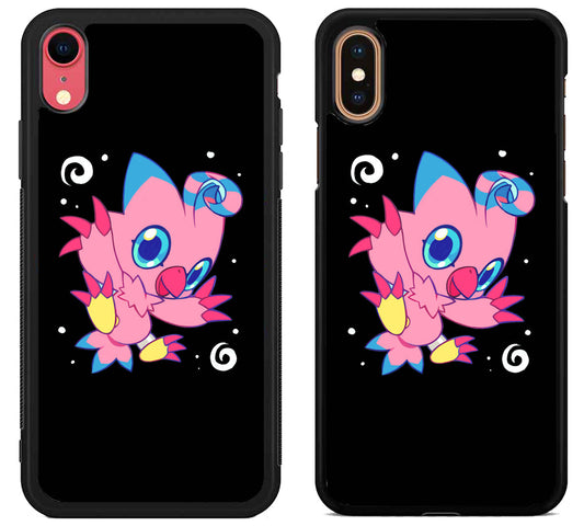 Biyomon Digimon Black iPhone X | Xs | Xr | Xs Max Case