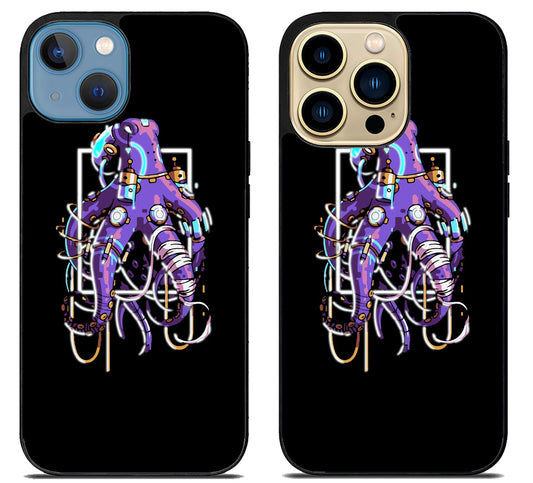 Black Octopus iPhone 14 | 14 Plus | 14 Pro | 14 Pro Max Case