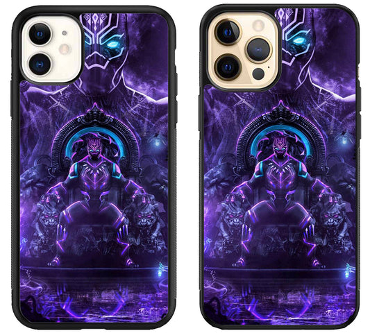 Black Panther Purple iPhone 12 | 12 Mini | 12 Pro | 12 Pro Max Case