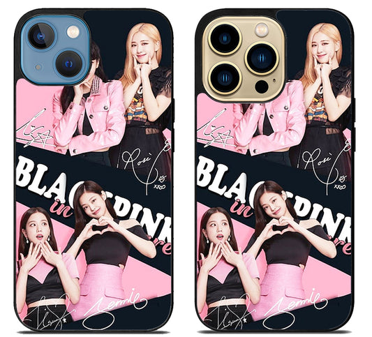 BlackPink Wallpaper Signature iPhone 14 | 14 Plus | 14 Pro | 14 Pro Max Case