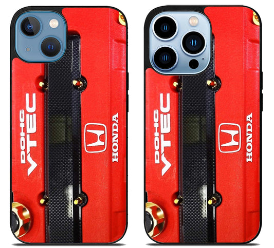 Black Red Engine Dohc Vtec Honda iPhone 13 | 13 Mini | 13 Pro | 13 Pro Max Case