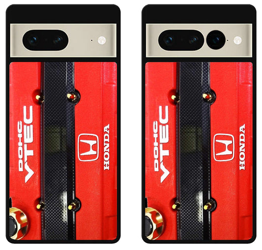 Black Red Engine Dohc Vtec Honda Google Pixel 7 | 7 Pro Case
