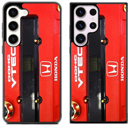 Black Red Engine Dohc Vtec Honda Samsung Galaxy S23 | S23+ | S23 Ultra Case