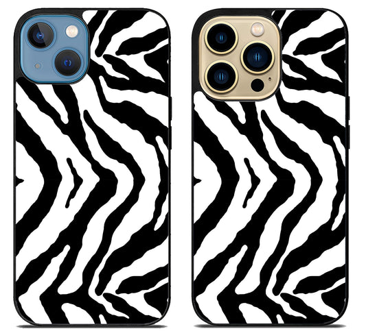 Black White Zebra Print iPhone 14 | 14 Plus | 14 Pro | 14 Pro Max Case
