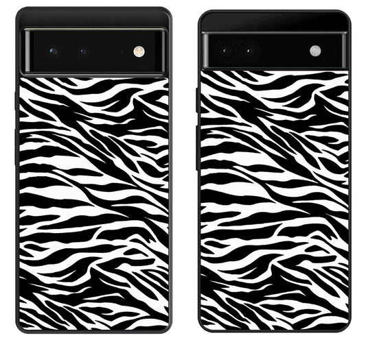 Black White Zebra Print Google Pixel 6 | 6A | 6 Pro Case