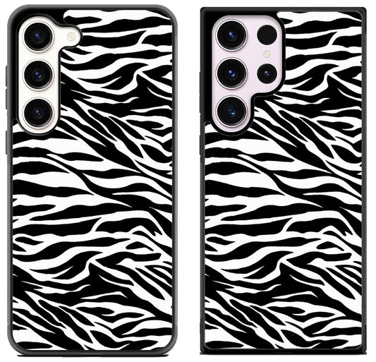 Black White Zebra Print 2 Samsung Galaxy S23 | S23+ | S23 Ultra Case