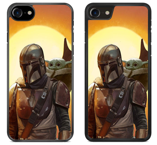 Boba Fett And The Cild Baby Yoda Mandalorian iPhone SE 2020 | iPhone SE 2022 Case