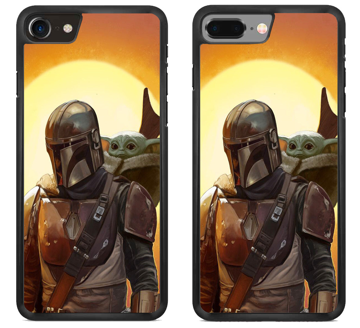 Boba Fett And The Cild Baby Yoda Mandalorian iPhone 8 | iPhone 8 Plus Case