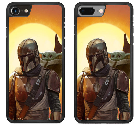 Boba Fett And The Cild Baby Yoda Mandalorian iPhone 8 | iPhone 8 Plus Case