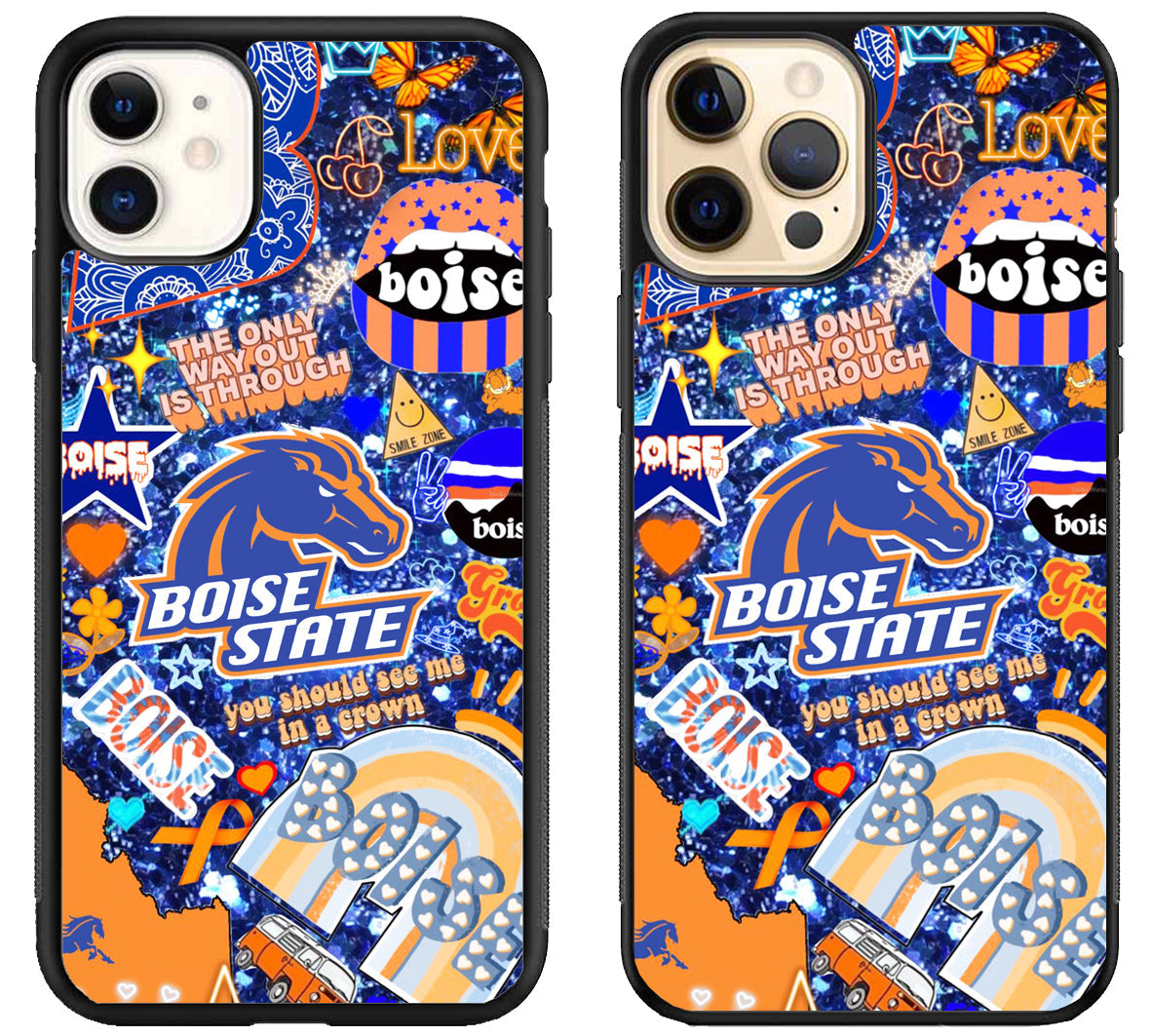 Boise State Broncos Aesthetic iPhone 12 | 12 Mini | 12 Pro | 12 Pro Max Case