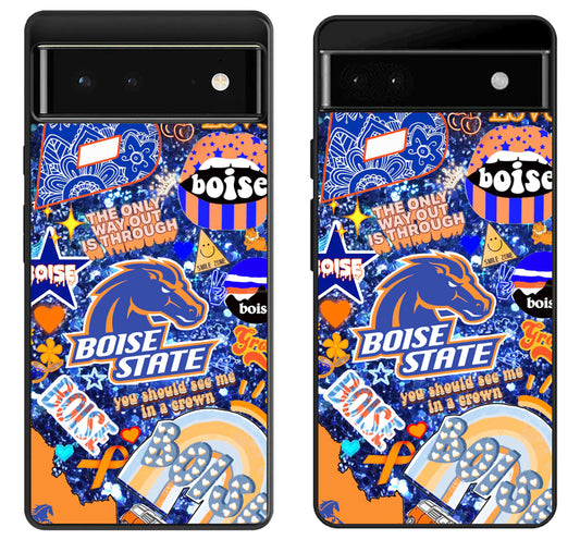 Boise State Broncos Aesthetic Google Pixel 6 | 6A | 6 Pro Case