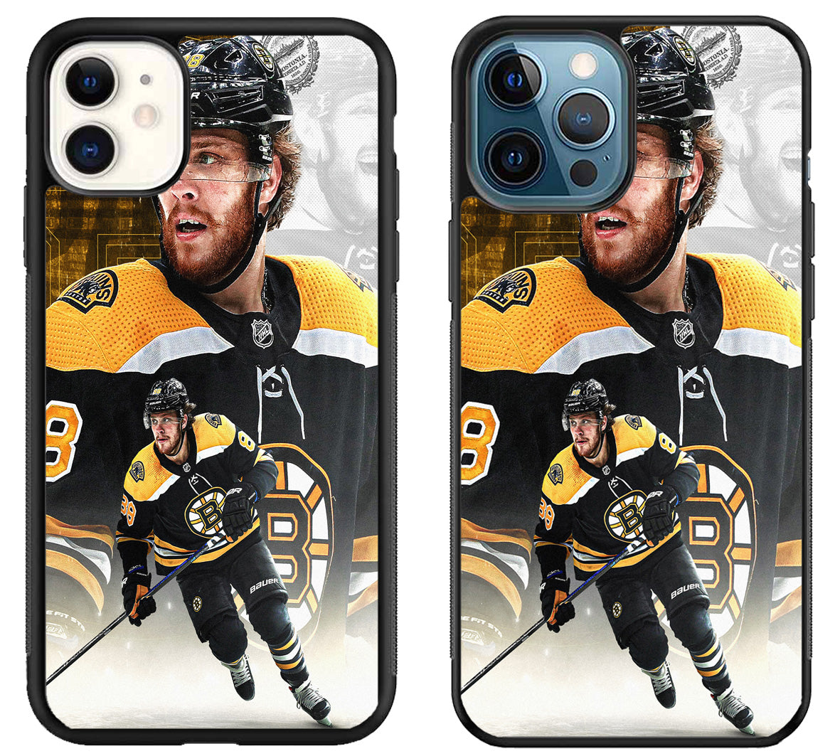 Boston Bruins Background David Pastrnak iPhone 11 | 11 Pro | 11 Pro Max Case