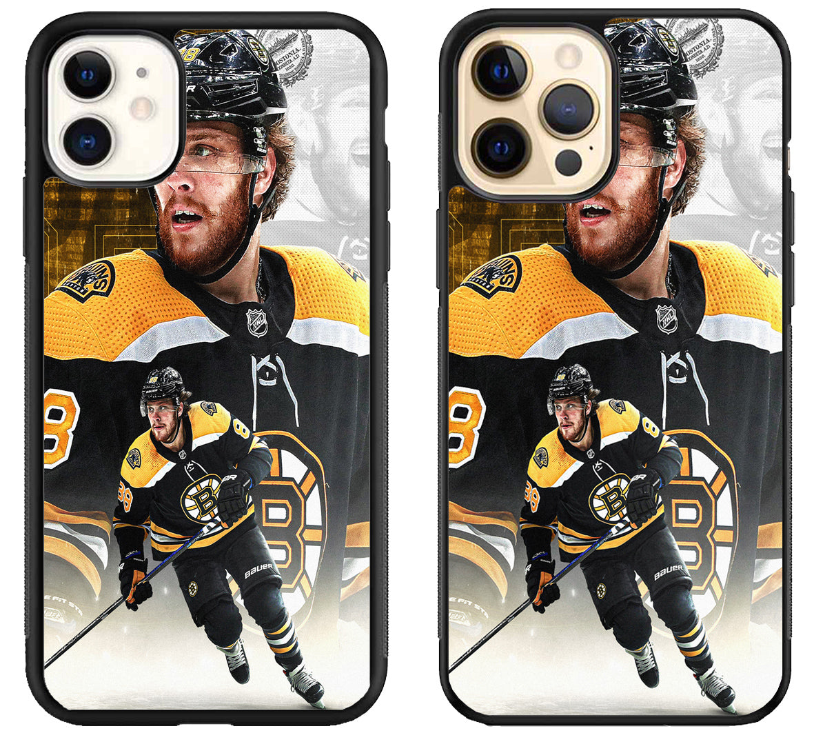 Boston Bruins Background David Pastrnak iPhone 12 | 12 Mini | 12 Pro | 12 Pro Max Case