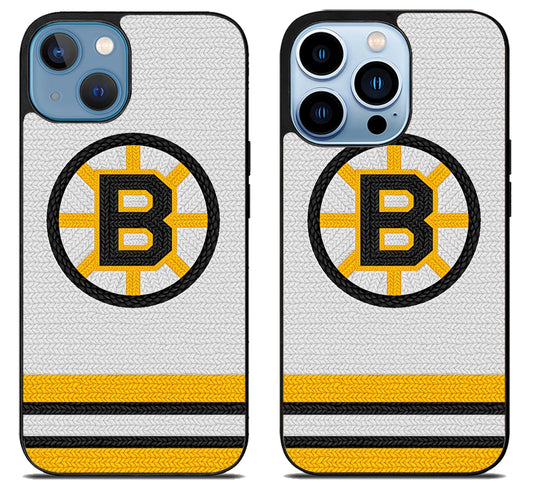 Boston Bruins Logo Striped iPhone 13 | 13 Mini | 13 Pro | 13 Pro Max Case
