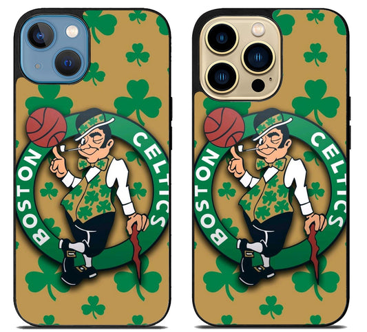 Boston Celtics Background iPhone 14 | 14 Plus | 14 Pro | 14 Pro Max Case