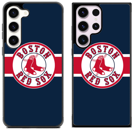 Boston Red Sox Stripe Logo Samsung Galaxy S23 | S23+ | S23 Ultra Case