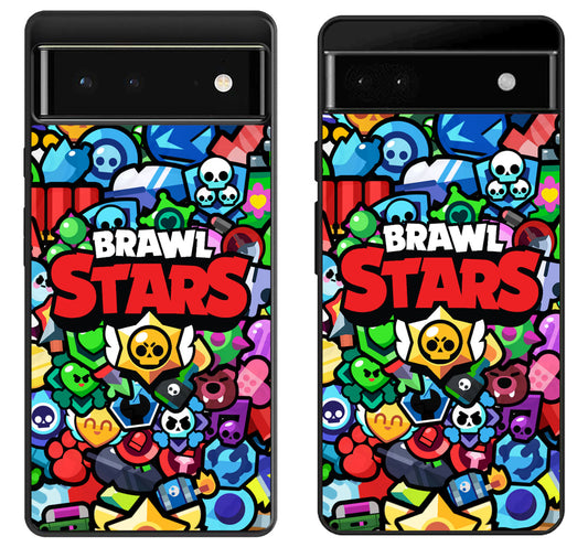 Brawl Stars Collage Google Pixel 6 | 6A | 6 Pro Case