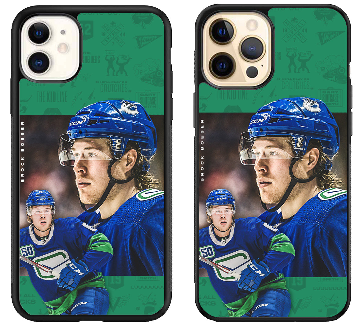 Brock Boeser Vancouver Canucks iPhone 12 | 12 Mini | 12 Pro | 12 Pro Max Case