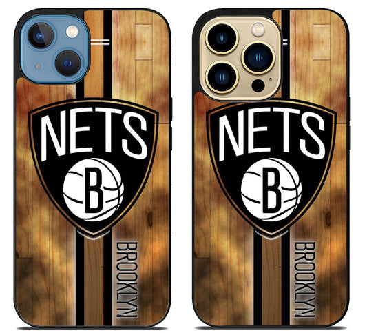 Brooklyn Nets Logo Woods iPhone 14 | 14 Plus | 14 Pro | 14 Pro Max Case