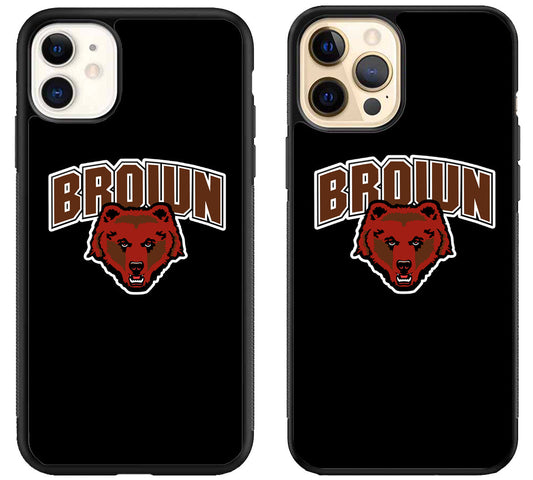 Brown Bears Black iPhone 12 | 12 Mini | 12 Pro | 12 Pro Max Case